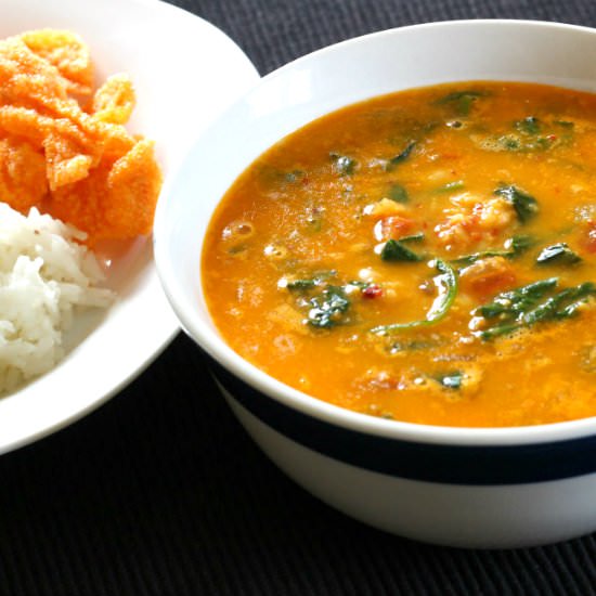 Spinach in Coconut Sauce