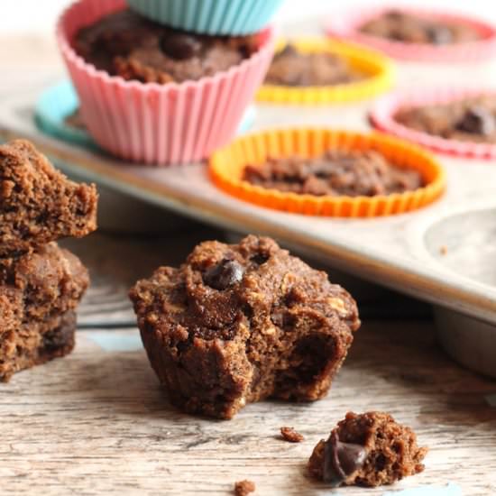 Vegan Mocha Chip Muffins