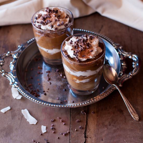 ChocPudding with Coconut Cream