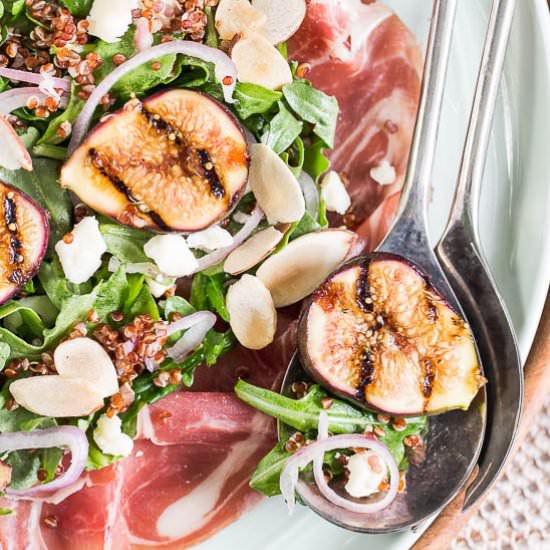 Honey Grilled Fig & Arugula Salad