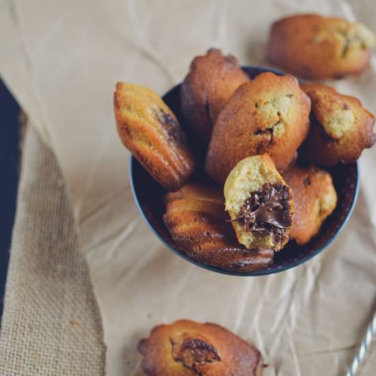 Coconut and Chocolate Madeleines