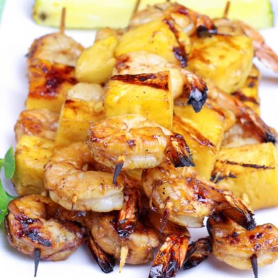Shrimp Pineapple Kabobs