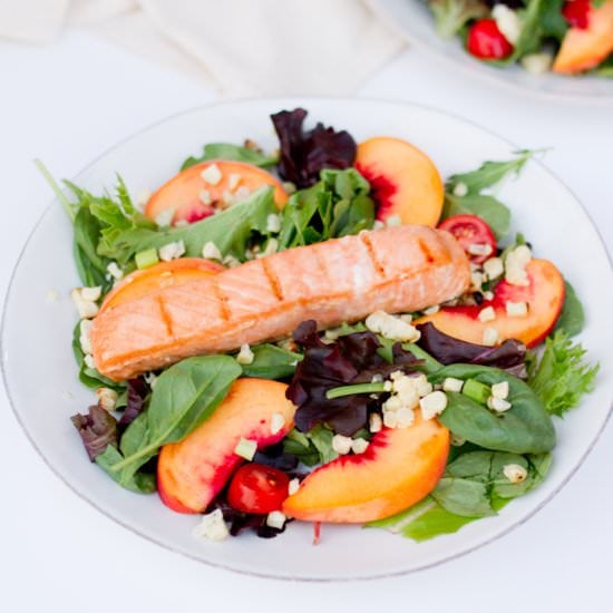 Grilled Salmon Summer Salad