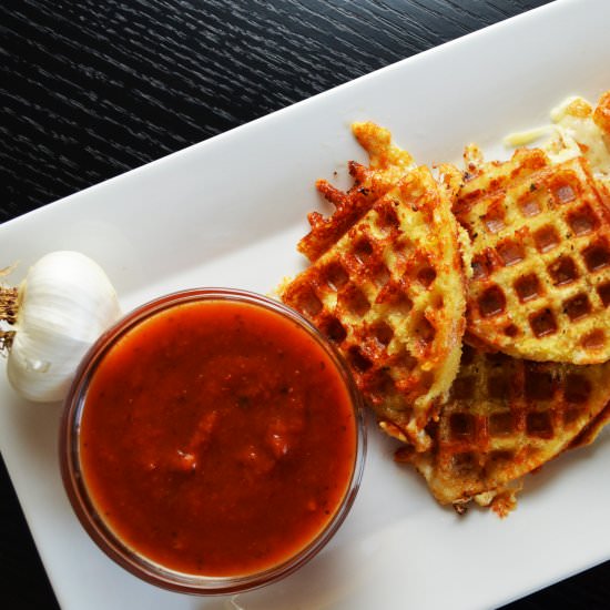 Fried Mozzarella Waffle