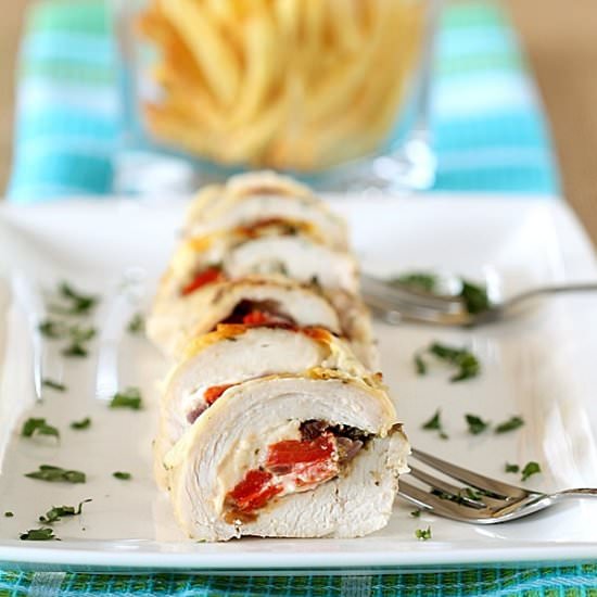 Stuffed Chicken Rolls