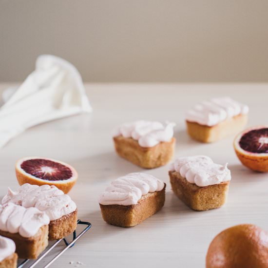 Blood Orange Cakes