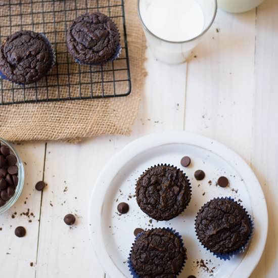 Gluten Free Double Chocolate Muffins