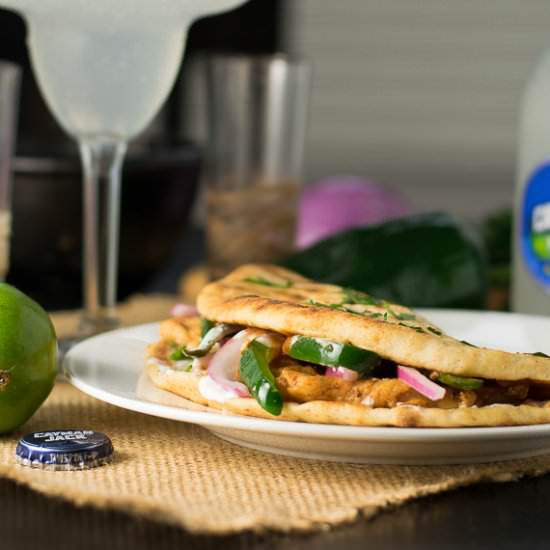 Ancho Chicken Flatbread Sandwich