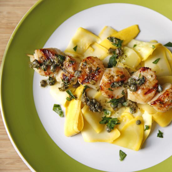 Grilled Scallop Piccata