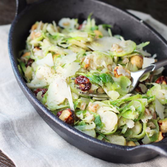 Brussel Sprout with Cherry Salad