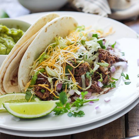 Slow Cooker Shredded Beef Tacos