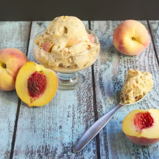 Vegan Peach Ice Cream