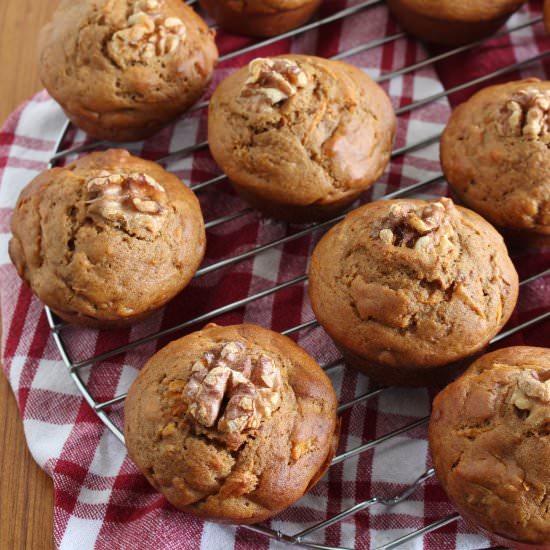 Healthy Carrot Cake Muffins (GF)