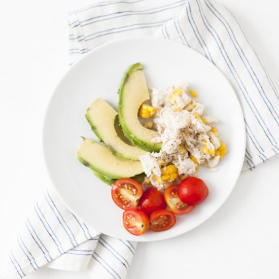 Light Avocado Crab Summer Salad
