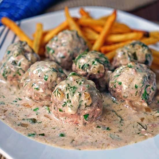 Baked Swedish Meatballs