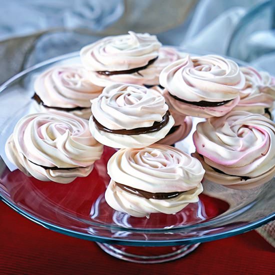 French Meringue Chocolate Sandwich