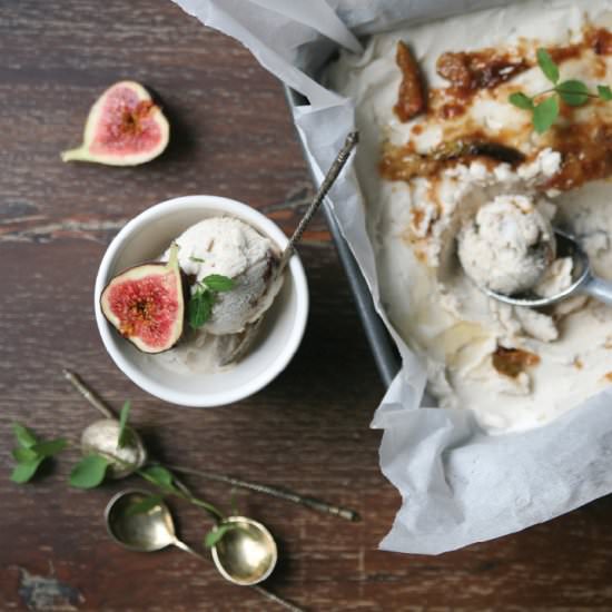 Caramelized Fig Coconut Ice Cream