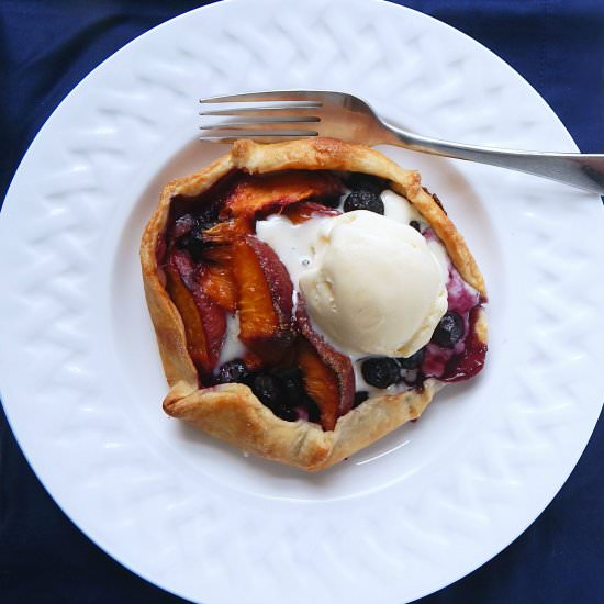 Rustic Free-Form Tartlets for Two