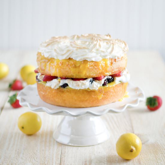 Angel Food Cake with Meringue