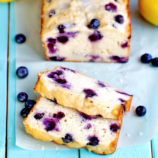Blueberry Lemon Loaf Cake