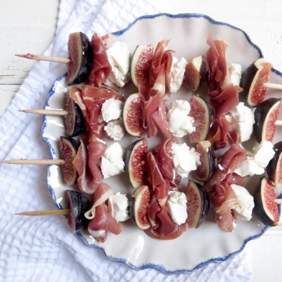 Prosciutto and Fig Skewers