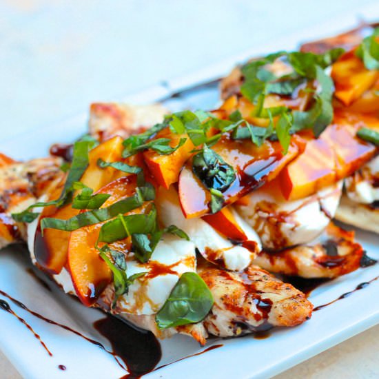 Peach Caprese Grilled Chicken