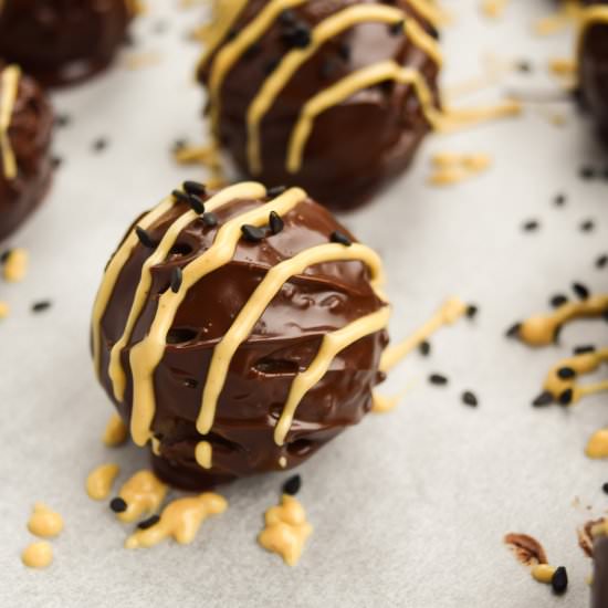Black Sesame PB Truffles