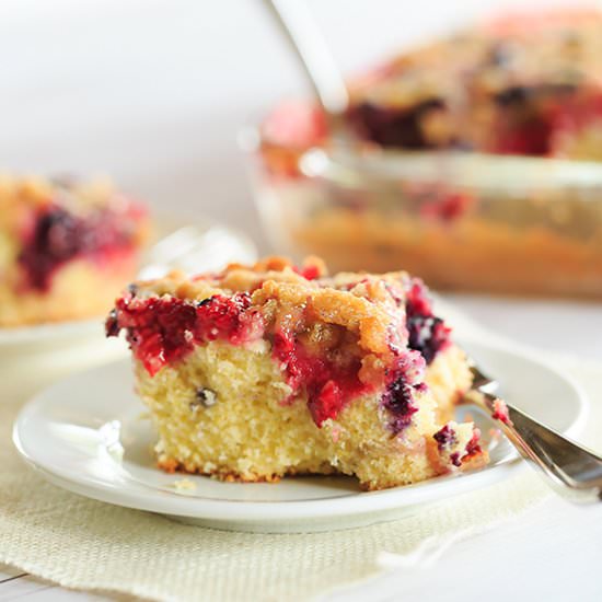 Mixed Berry Crumb Cake