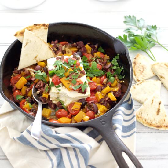 Grilled Feta Cheese Appetizer