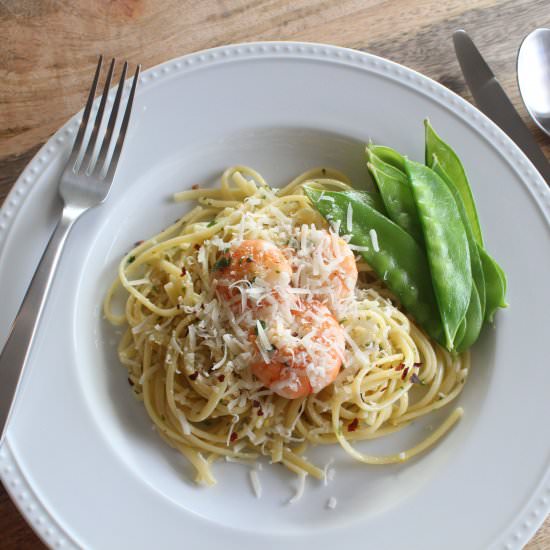 Homemade Shrimp Scampi