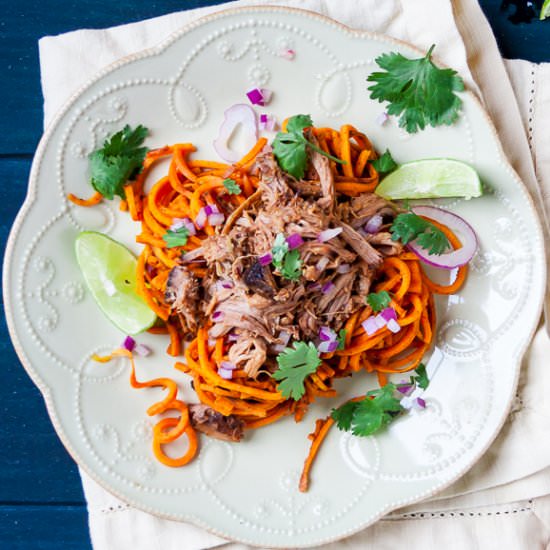 Spiralized Sweet Potato Noodles
