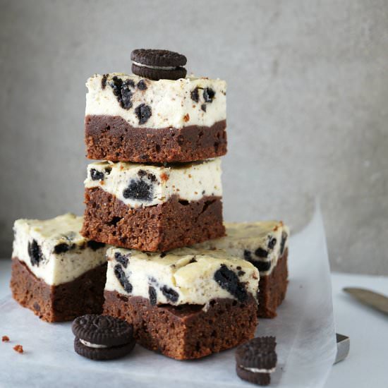 Oreo Cheesecake Brownies