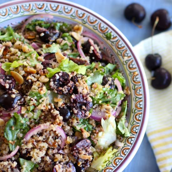 Cherry Almond Quinoa Salad