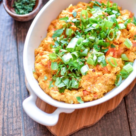 Spicy Scrambled Eggs