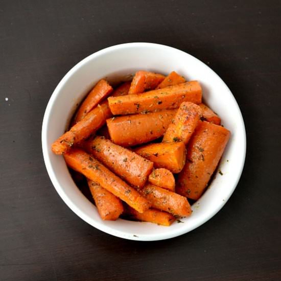 Easy Roasted Ranch Carrots