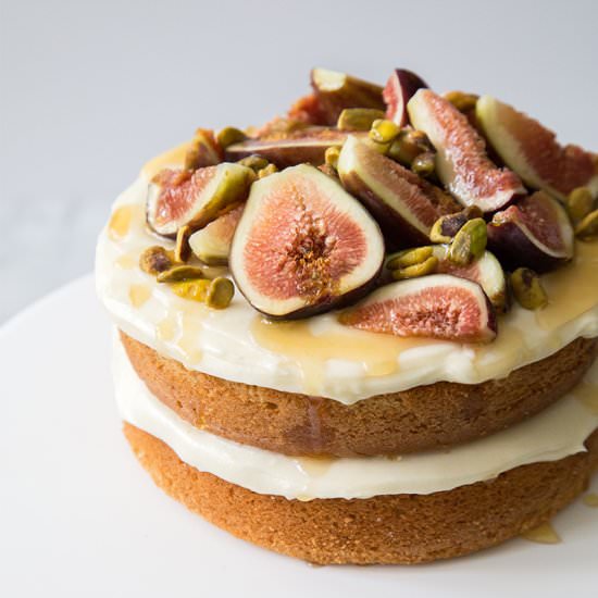 Honey Earl Grey Fig Cake