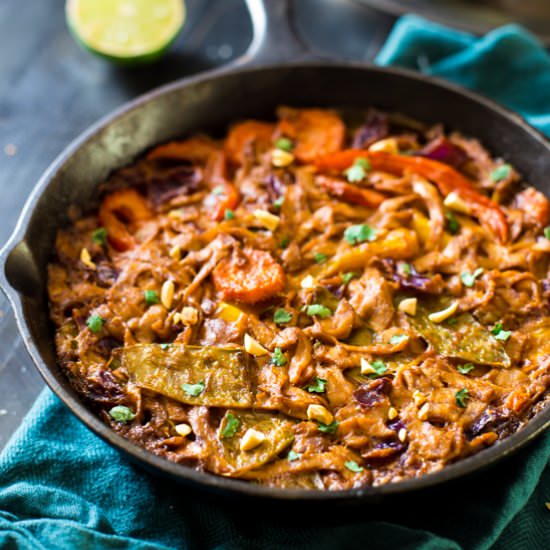 Vegan Thai Peanut Noodle Bake