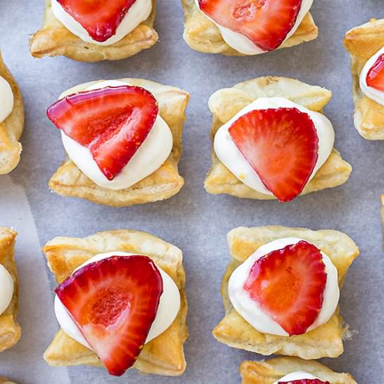 Strawberry Lemon Cream Tartlets