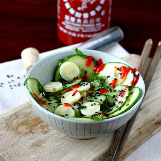 asian cucumber & hearts of palm
