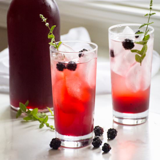 Cold-Process Blackberry Shrub