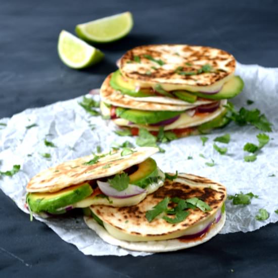 Melting Mexican Mini-Quesadillas