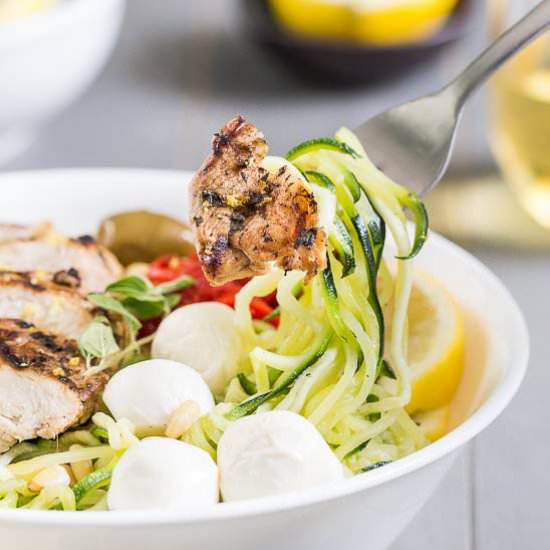 Oregano Chicken Zoodle Bowl