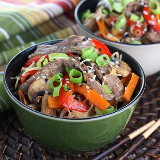Beef & Mushroom Stir-fry
