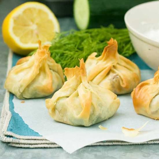 Greek filo parcels