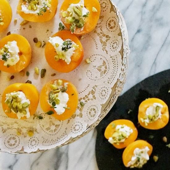 Apricots Stuffed with Cheese