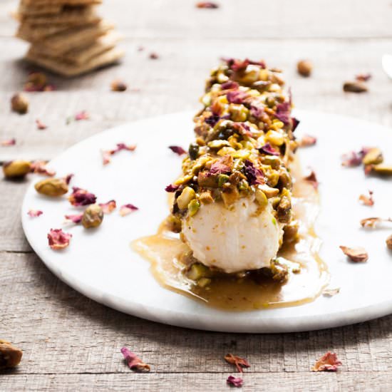 Goat Cheese & Honey Log