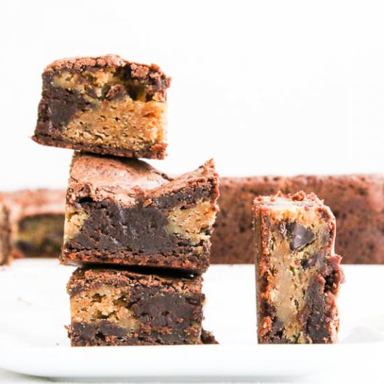 Choc Chip Cookie Dough Brownies