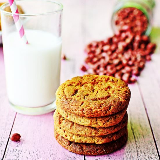 Eggless Peanut Butter Cookies