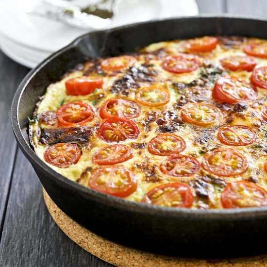 Tomato, Ham, and Potato Skillet
