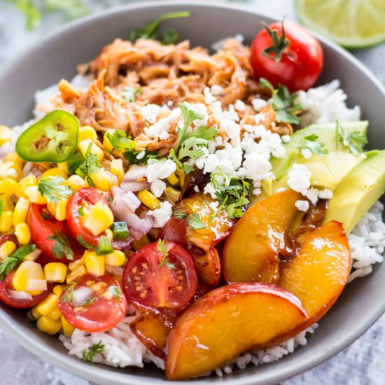 Crockpot Peach Jalapeño Chicken